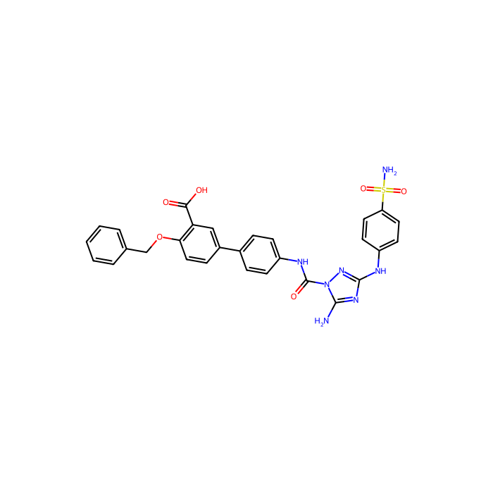 5-[4-[[5-amino-3-(4-sulfamoylanilino)-1,2,4-triazole-1-carbonyl]amino]phenyl]-2-phenylmethoxybenzoic acid, Janus 激酶 2 抑制剂