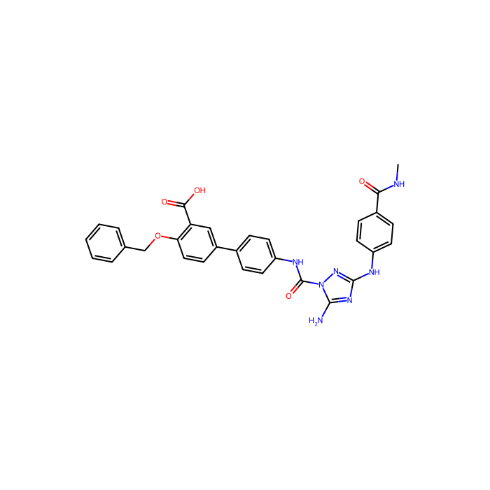 4′-(5-Amino-3-((4-(methylcarbamoyl)phenyl)amino)-1H-1,2,4-triazole-1-carboxamido)-4-(benzyloxy)-[1,1′-biphenyl]-3-carboxylic acid, Janus 激酶 2 抑制剂