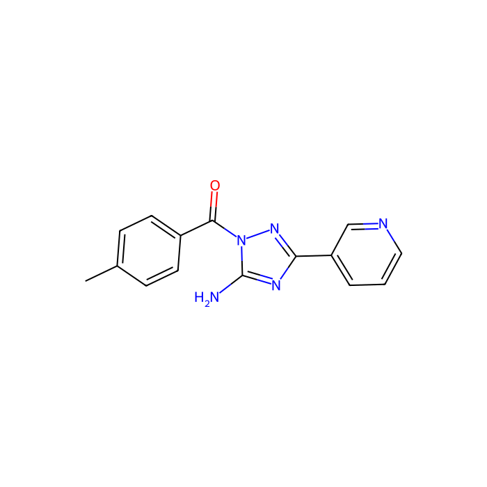 (5-amino-3-pyridin-3-yl-1,2,4-triazol-1-yl)-(4-methylphenyl)methanone, 碱性磷酸酶相关肽酶 14 的抑制剂；碱性磷酸酶相关肽酶 5 的抑制剂；碱性磷酸酶相关肽酶 7 的抑制剂；ST14 跨膜丝氨酸蛋白酶 matriptase 的抑制剂