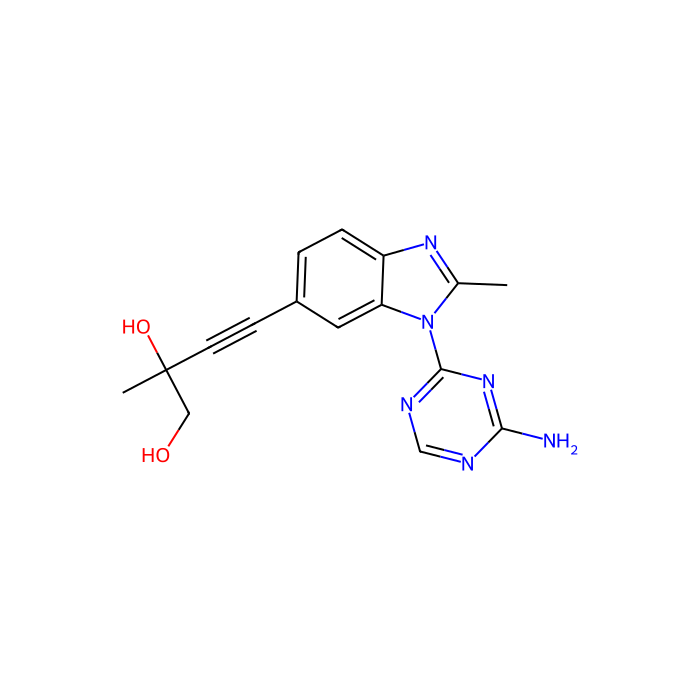 4-[3-(4-amino-1,3,5-triazin-2-yl)-2-methylbenzimidazol-5-yl]-2-methylbut-3-yne-1,2-diol, p21 (RAC1) 活化激酶 1 抑制剂;p21 (RAC1) 活化激酶 2 抑制剂;p21 (RAC1) 活化激酶 3 抑制剂;p21 (RAC1) 活化激酶 4 抑制剂;p21 (RAC1) 活化激酶 5 抑制剂;p21 (RAC1) 活化激酶 6 抑制剂
