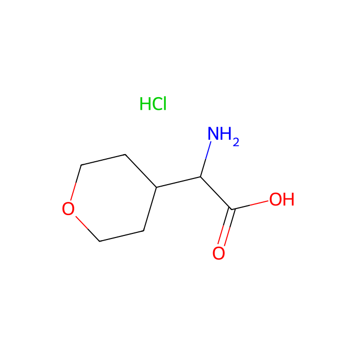 (2S)-2-amino-2-tetrahydropyran-4-yl-acetic acid;hydrochloride