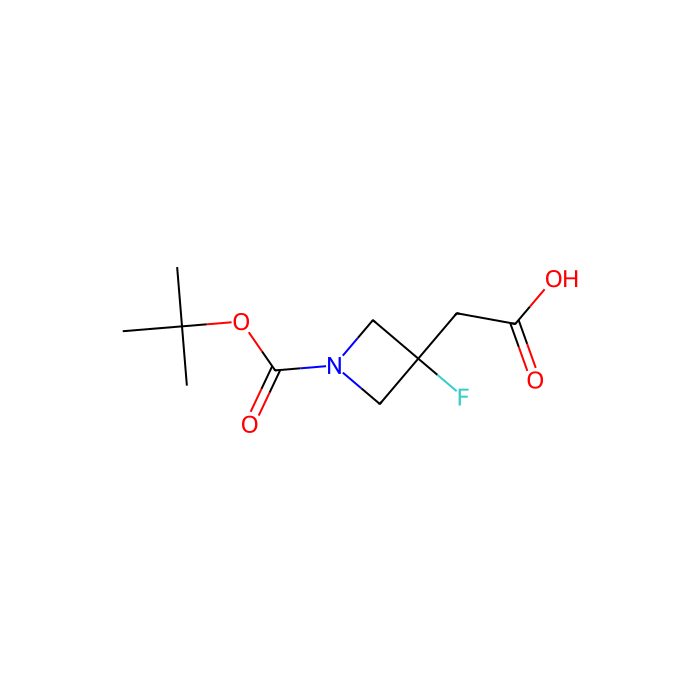 2-{1-[(tert-butoxy)carbonyl]-3-fluoroazetidin-3-yl}acetic acid
