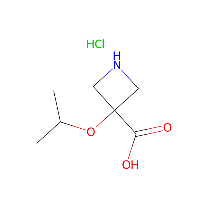 3-(propan-2-yloxy)azetidine-3-carboxylic acid hydrochloride