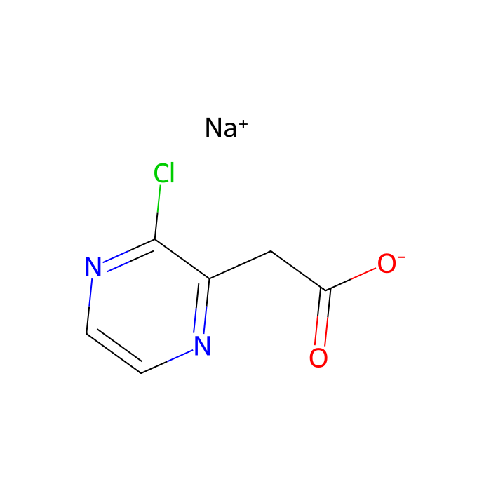 2-(3-chloropyrazin-2-yl)acetic acid;sodium salt