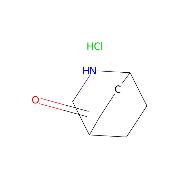 2-azabicyclo[2.2.2]octan-5-one hydrochloride salt