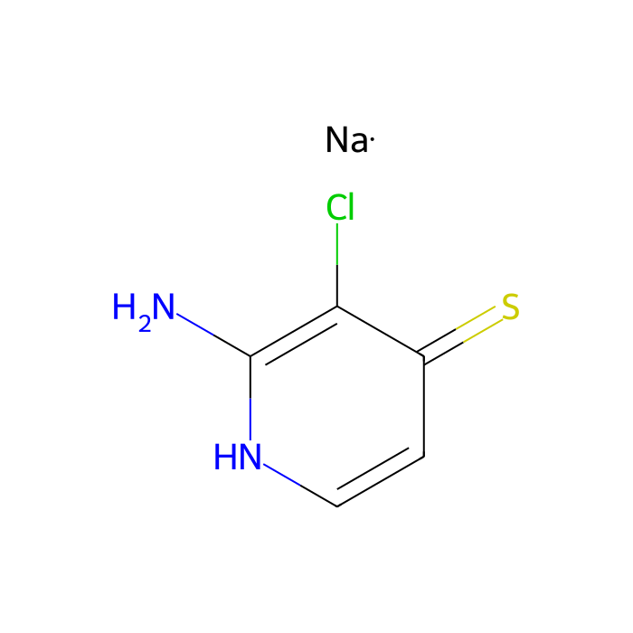 2-amino-3-chloro-pyridine-4-thiol;sodium salt