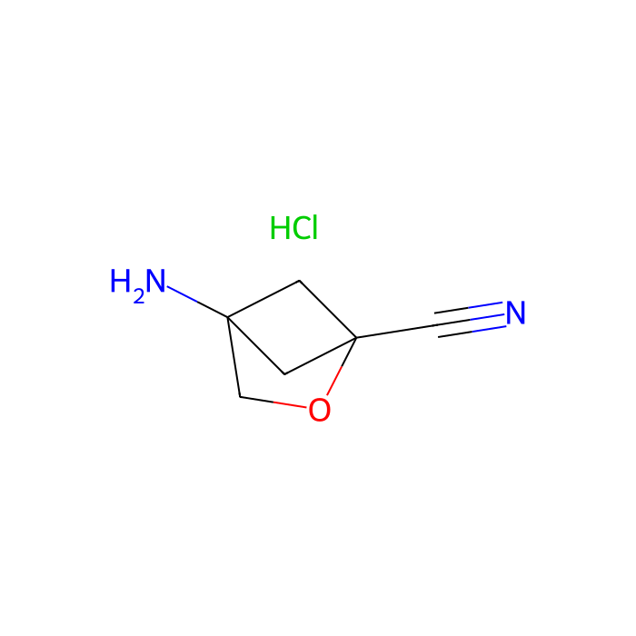 4-amino-2-oxabicyclo[2.1.1]hexane-1-carbonitrile;hydrochloride