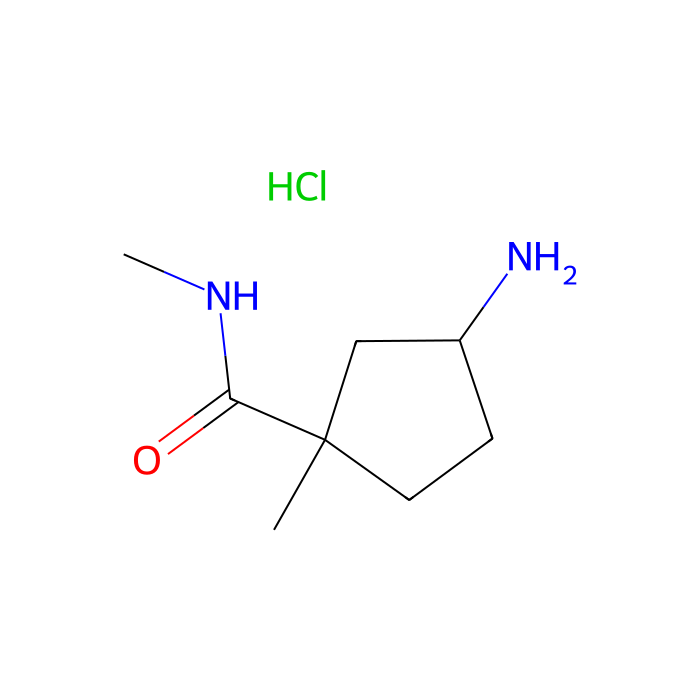 (1S,3R)-3-amino-N,1-dimethyl-cyclopentanecarboxamide hydrochloride