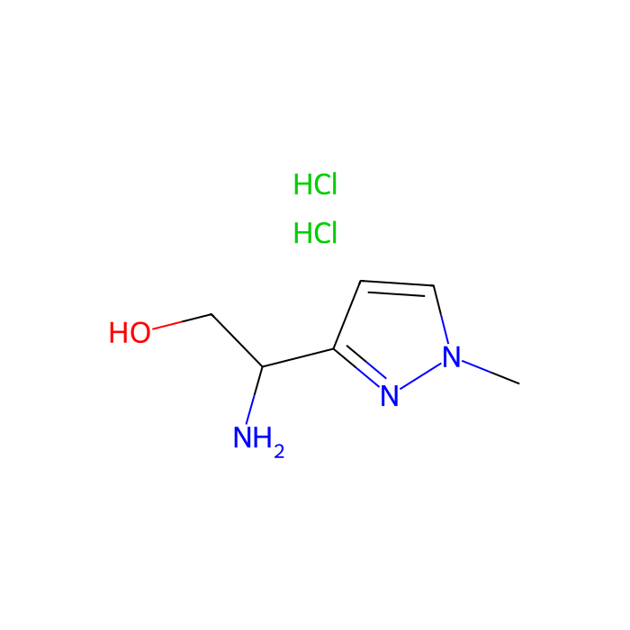 2-amino-2-(1-methylpyrazol-3-yl)ethanol;dihydrochloride