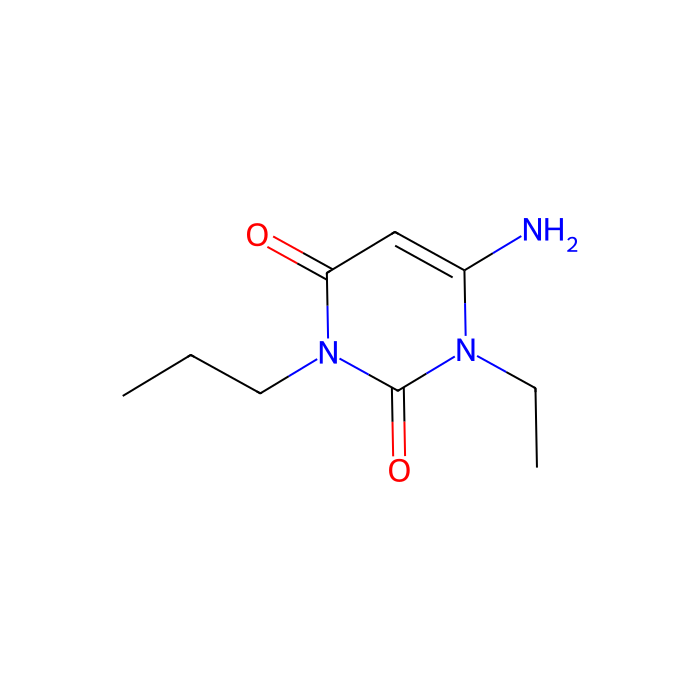6-amino-1-ethyl-3-propyl-1,2,3,4-tetrahydropyrimidine-2,4-dione