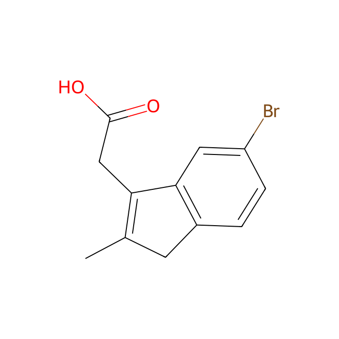 2-(6-bromo-2-methyl-3H-inden-1-yl)acetic acid