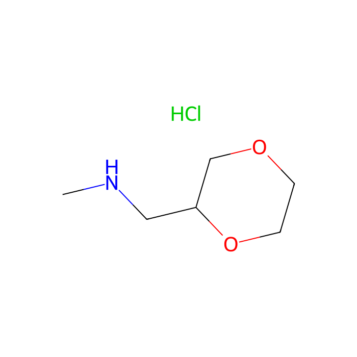 {[(2R)-1,4-dioxan-2-yl]methyl}(methyl)amine hydrochloride