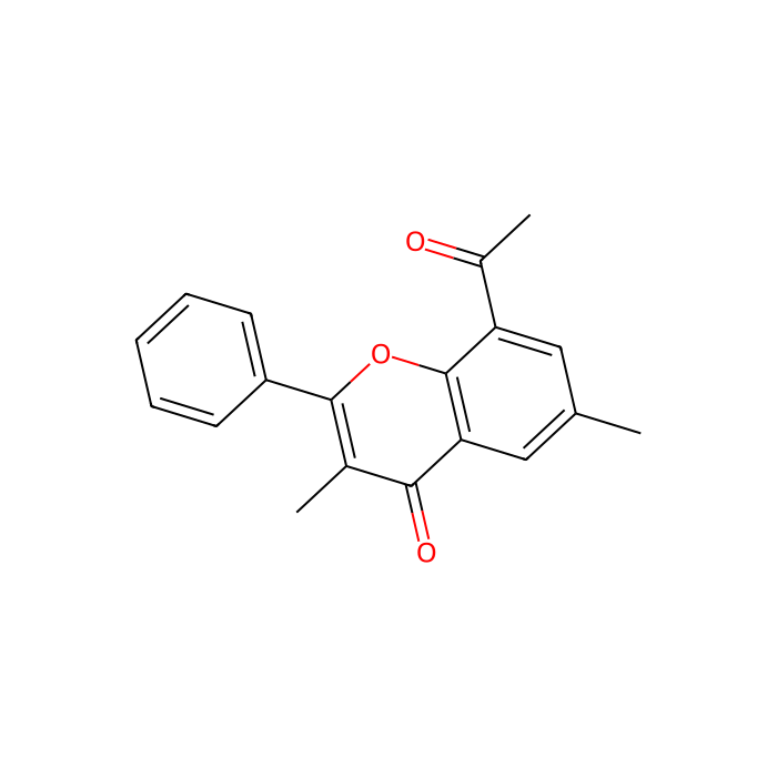 8-acetyl-3,6-dimethyl-2-phenyl-chromen-4-one