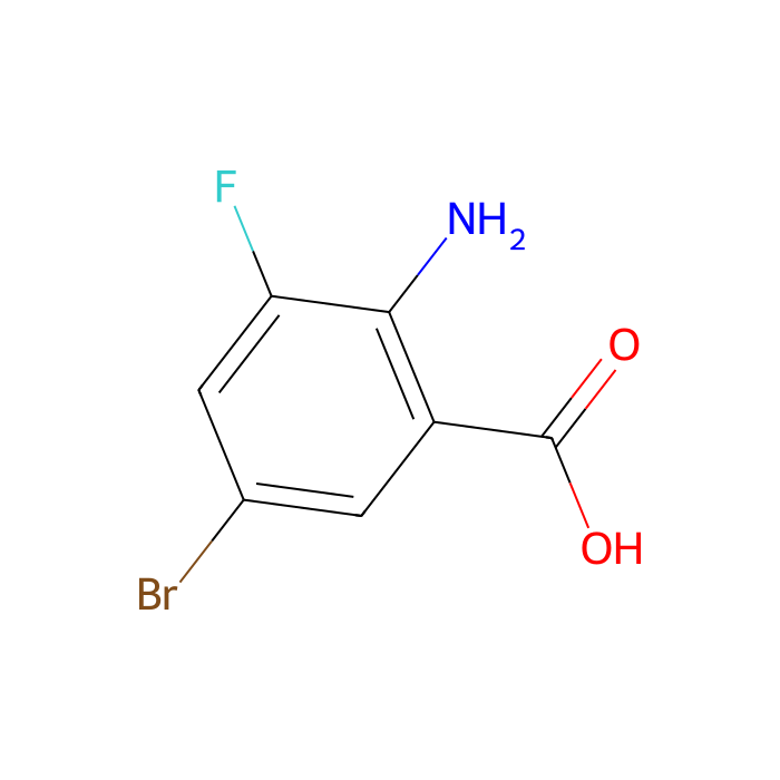 2-氨基-5-溴-3-氟苯甲酸