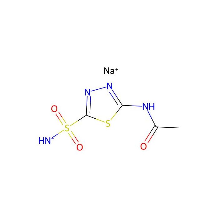 Acetazolamide sodium, 碳酸酐酶 IV 抑制剂