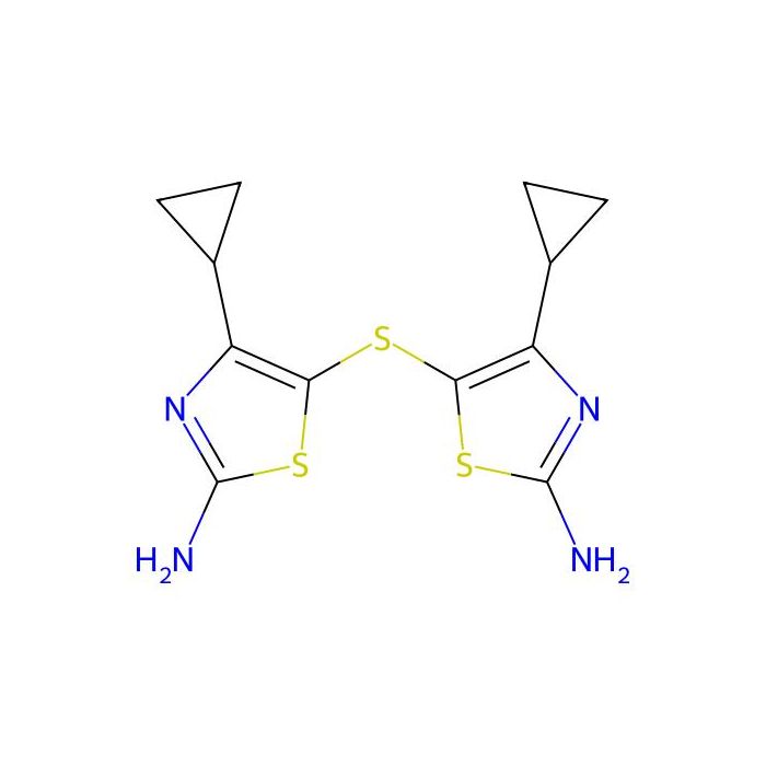 5-[(2-Amino-4-cyclopropyl-1,3-thiazol-5-yl)sulfanyl]-4-cyclopropyl-1,3-thiazol-2-amine