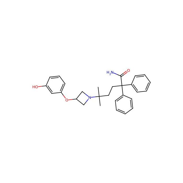 1-Azetidinepentanamide, 3-(3-hydroxyphenoxy)-delta,delta-dimethyl-alpha,alpha-diphenyl-