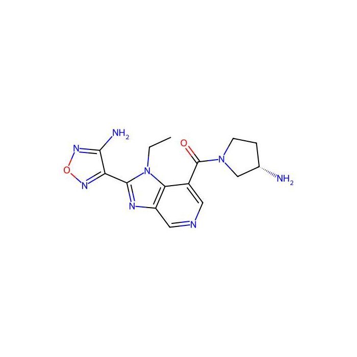[2-(4-amino-1,2,5-oxadiazol-3-yl)-1-ethylimidazo[4,5-c]pyridin-7-yl]-[(3S)-3-aminopyrrolidin-1-yl]methanone