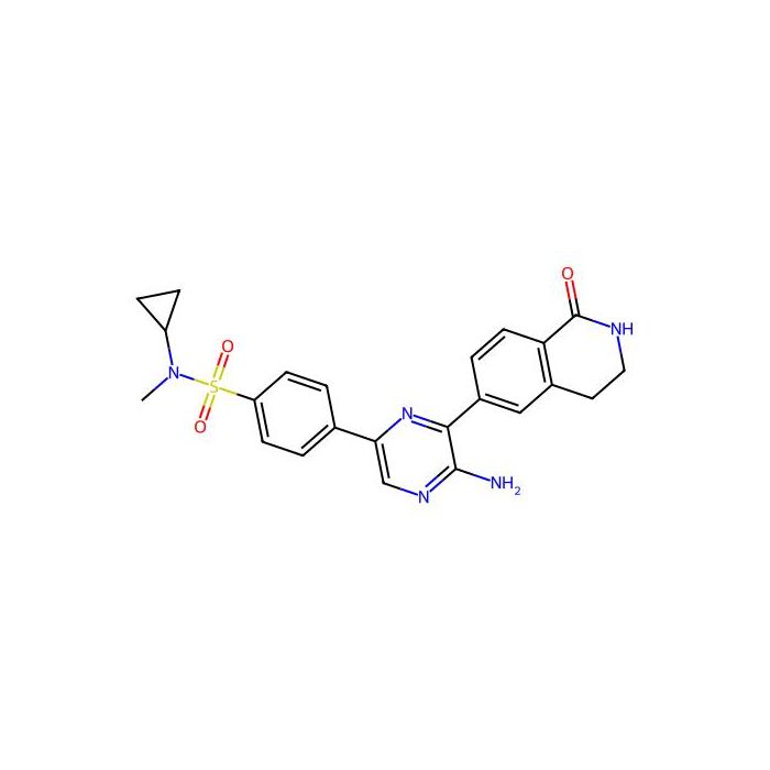 4-[5-amino-6-(1-oxo-1,2,3,4-tetrahydroisoquinolin-6-yl)pyrazin-2-yl]-N-cyclopropyl-N-methylbenzene-1-sulfonamide