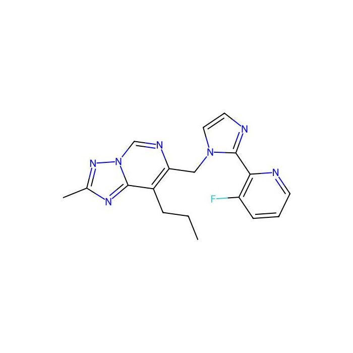 Adipiplon, GABA-A 受体；阴离子通道部分激动剂
