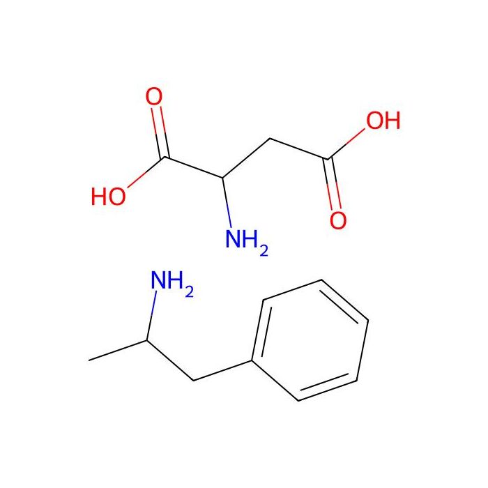 2-Aminobutanedioic acid;1-phenylpropan-2-amine, 去甲肾上腺素转运体释放剂