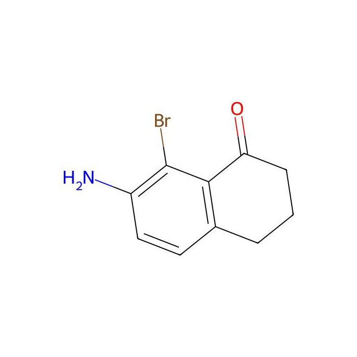7-amino-8-bromo-tetralin-1-one