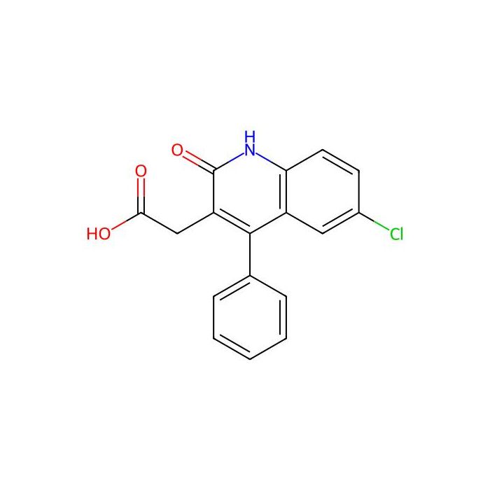 2-(6-氯-2-氧代-4-苯基-1，2-二氢喹啉-3-基)乙酸