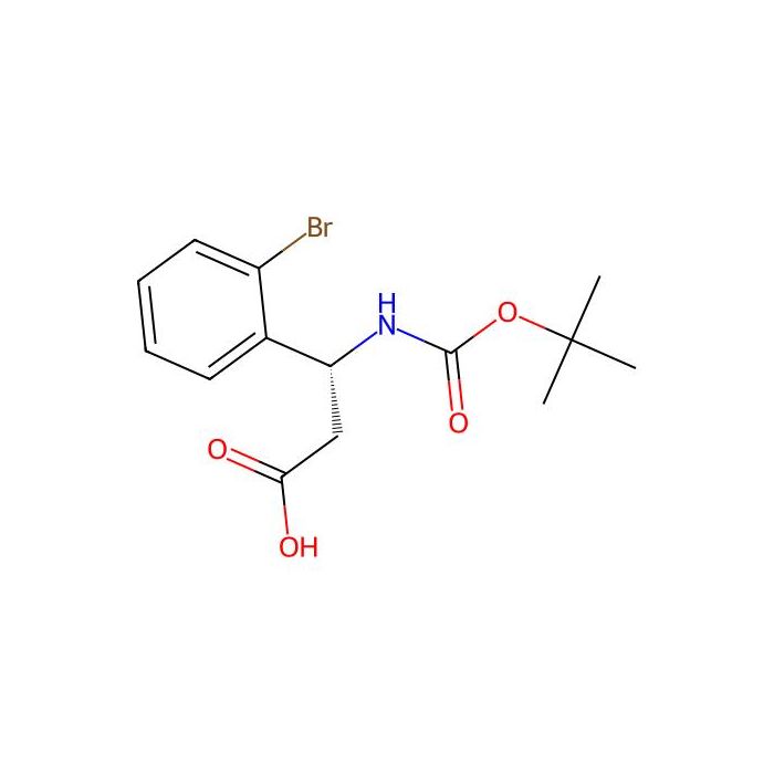 boc-(r)-3-氨基-3-(2-溴苯基)-丙酸