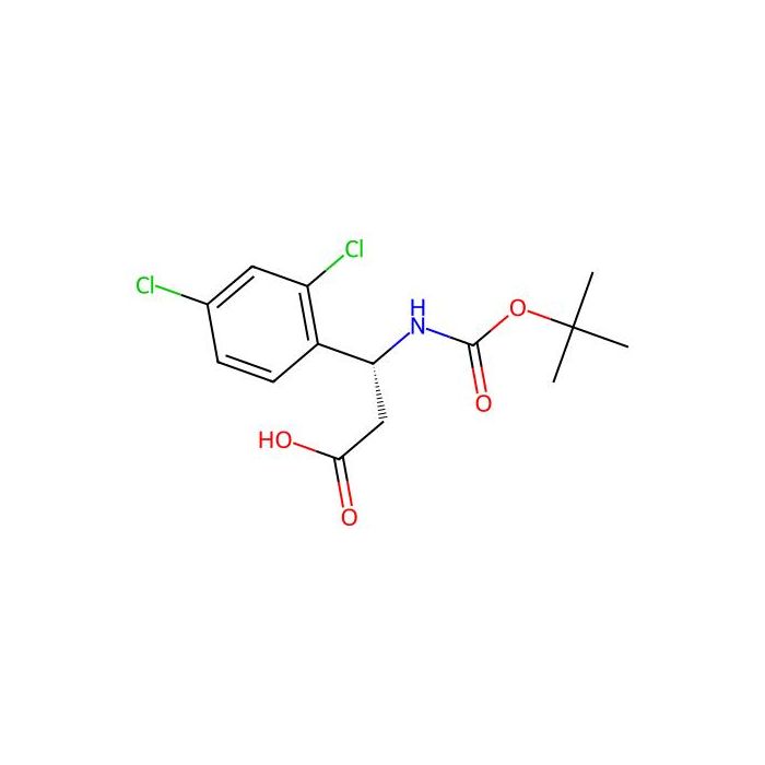 N-Boc-(R)-3-氨基-3-(2，4-二氯苯基)-丙酸