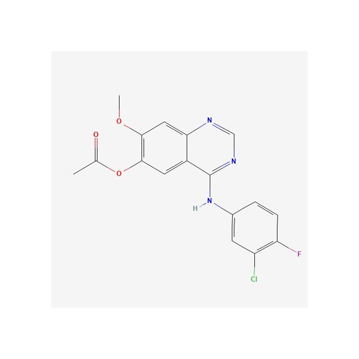 4-(3-氯-4-氟苯氨基)-7-甲氧基喹唑啉-6-醇乙酸酯