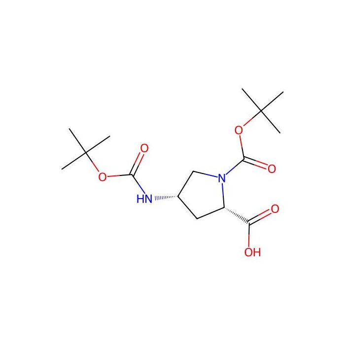 (2S，4S)-1-(叔丁氧基羰基)-4-((叔丁氧基羰基)氨基)吡咯烷-2-羧酸