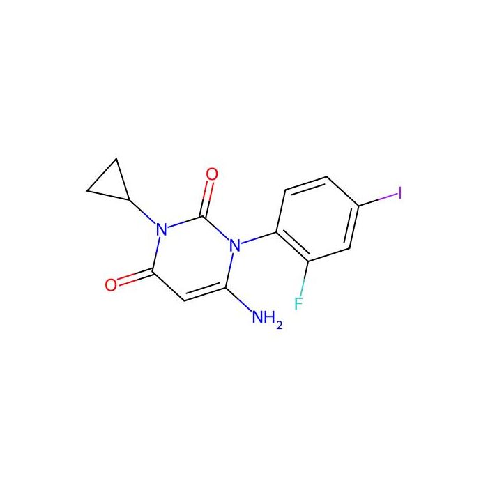 6-氨基-3-环丙基-1-(2-氟-4-碘苯基)嘧啶-2，4(1H，3H)-二酮