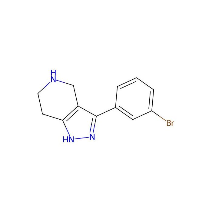 3-(3-Bromophenyl)-4,5,6,7-tetrahydro-2H-pyrazolo(4,3-c)pyridine