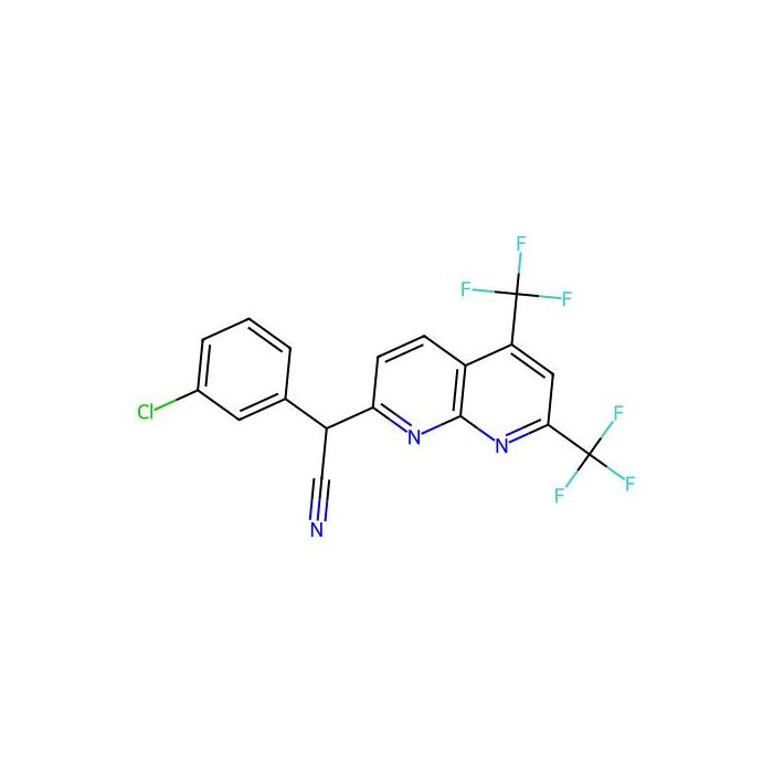 2-[5,7-Bis(trifluoromethyl)-1,8-naphthyridin-2-yl]-2-(3-chlorophenyl)acetonitrile