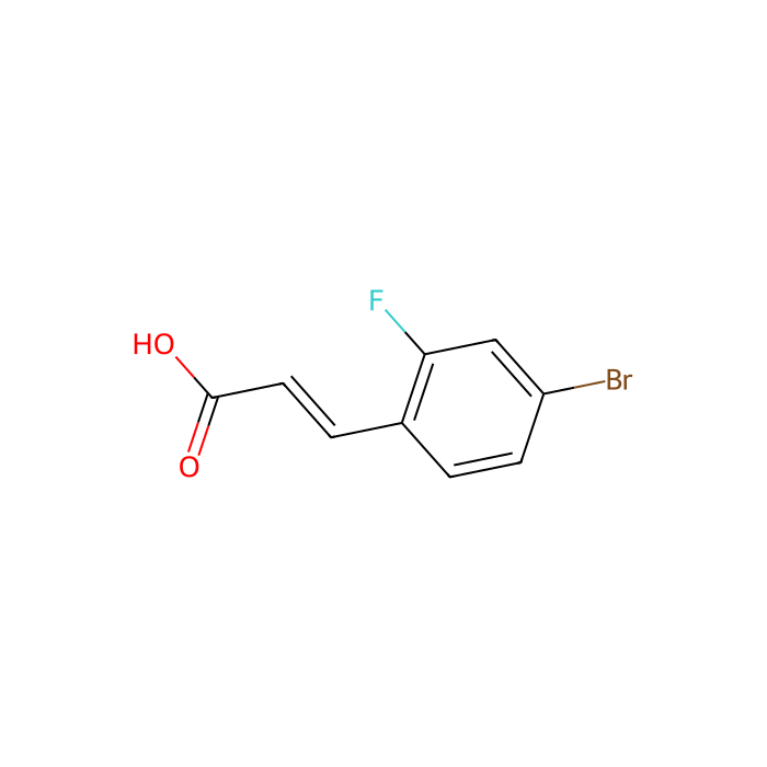 4-溴-2-氟肉桂酸