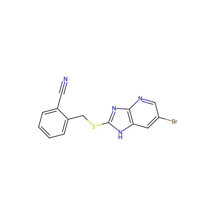 2-[[(6-bromo-1H-imidazo[4,5-b]pyridin-2-yl)thio]methyl]benzonitrile