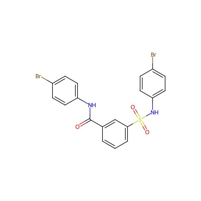 Benzamide, N-(4-bromophenyl)-3-(((4-bromophenyl)amino)sulfonyl)
