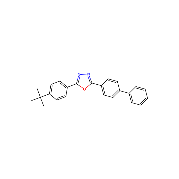 2-(4-叔丁苯基)-5-(4-联苯基)-1,3,4-恶二唑（PBD）