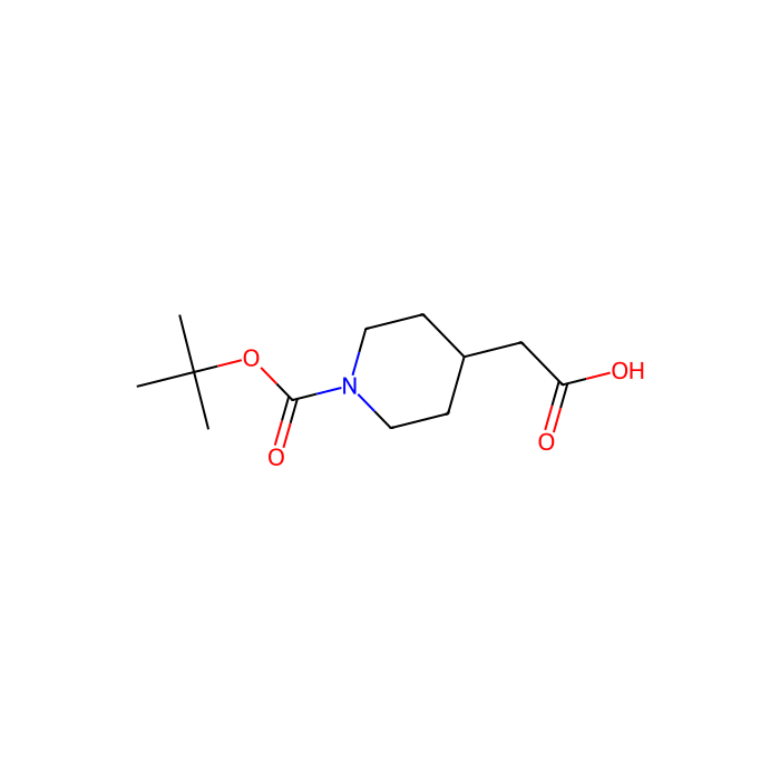 1-叔丁氧羰基-4-哌啶乙酸