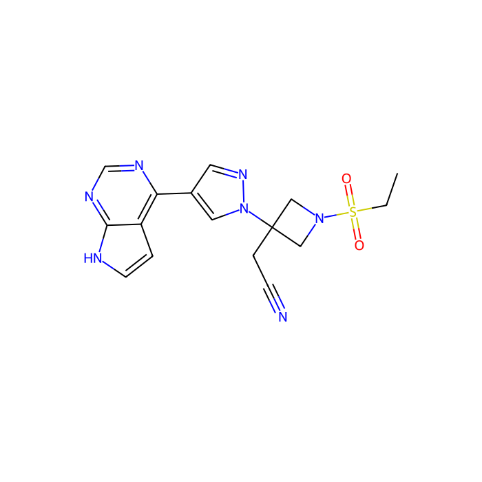 Baricitinib(INCB028050), 酪氨酸蛋白激酶 JAK2 抑制剂
