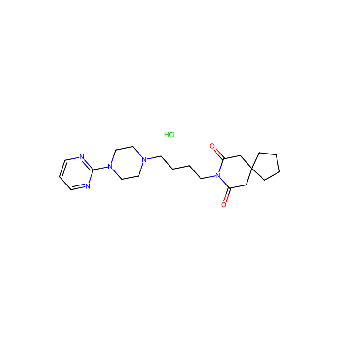 盐酸丁螺环酮, 羟色胺 1a (5-HT1a) 受体部分激动剂