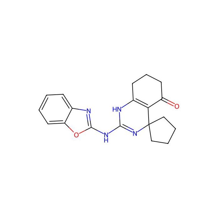 2-(1,3-Benzoxazol-2-ylamino)-5-spiro[1,6,7,8-tetrahydroquinazoline-4,1'-cyclopentane]one