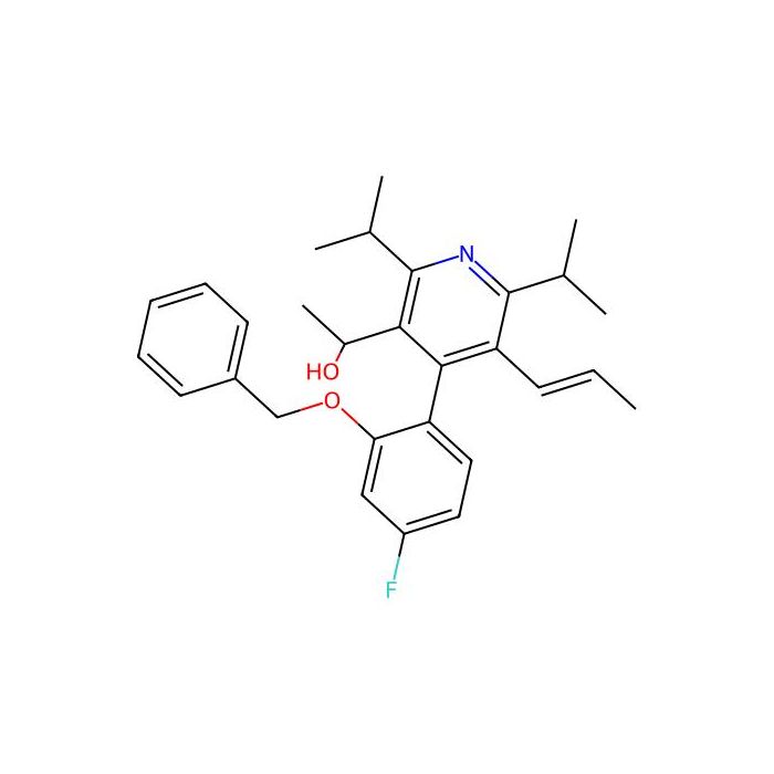 1-(4-(2-(Benzyloxy)-4-fluorophenyl)-2,6-diisopropyl-5-(prop-1-en-1-yl)pyridin-3-yl)ethanol