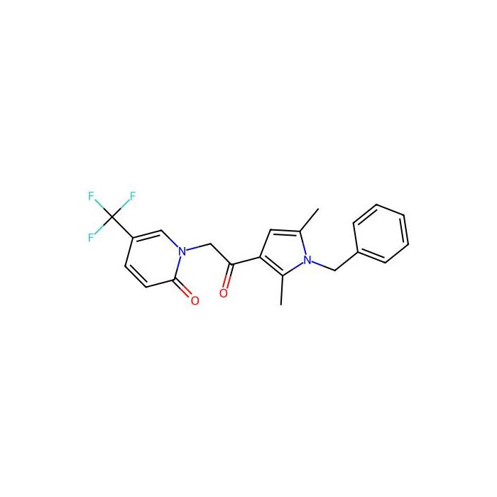 1-(2-(1-benzyl-2,5-dimethyl-1H-pyrrol-3-yl)-2-oxoethyl)-5-(trifluoromethyl)-1,2-dihydropyridin-2-one
