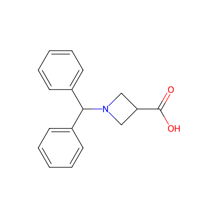 1-二苯甲基氮杂环丁烷-3-羧酸