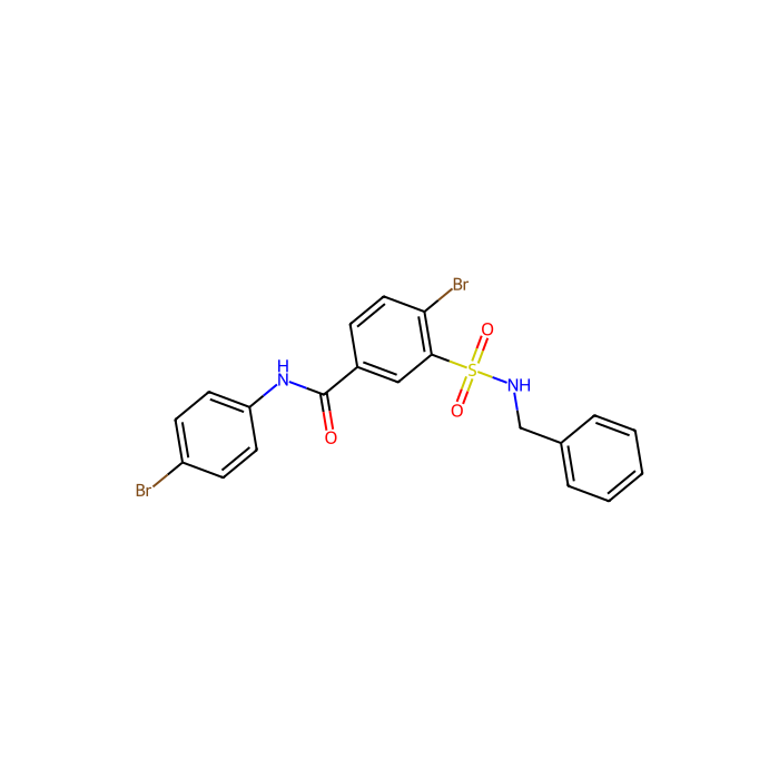 4-溴-N-(4-溴苯基)-3-[[(苯基甲基)氨基]磺酰基]苯甲酰胺