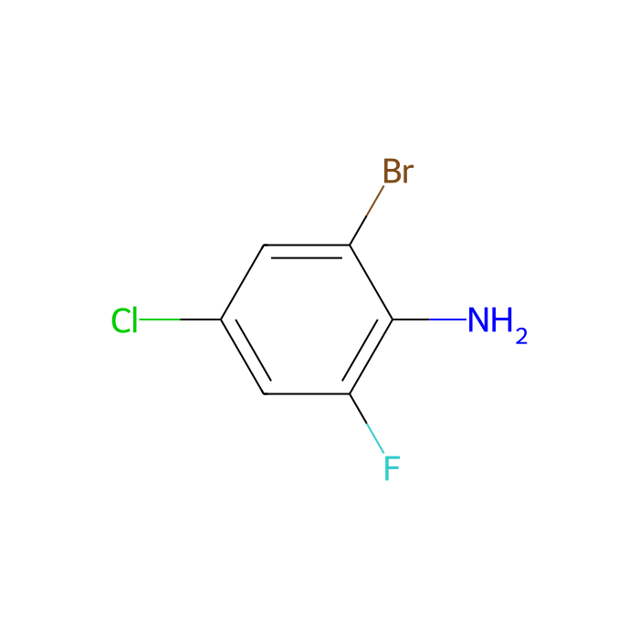 2-溴-4-氯-6-氟代苯胺