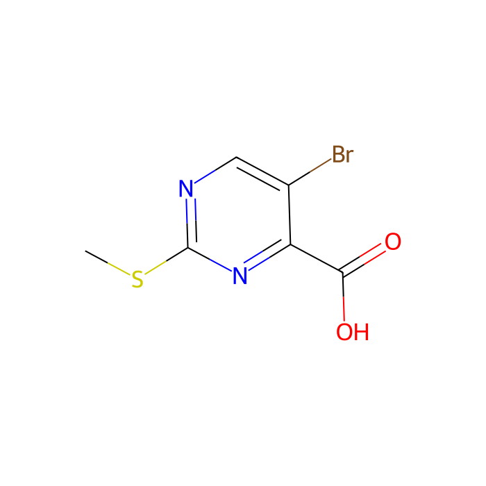 5-溴-2-(甲硫基)嘧啶-4-羧酸