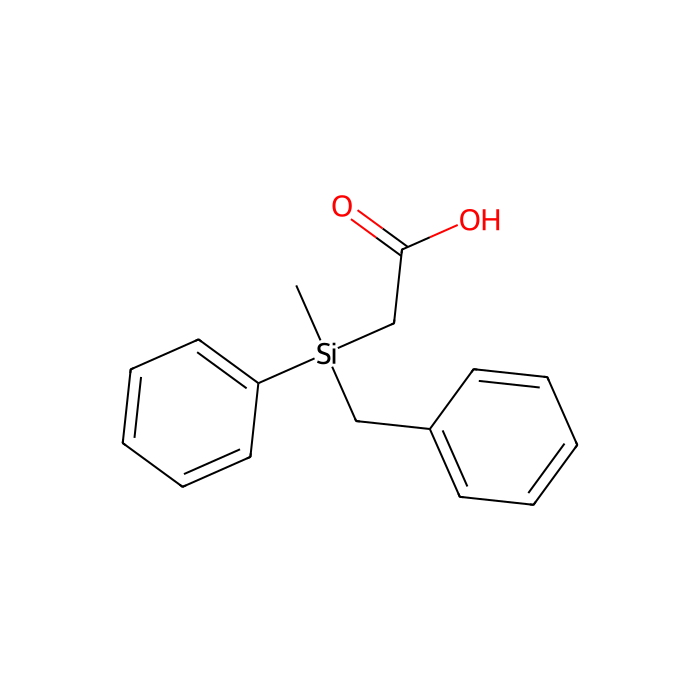 (-)-苄甲苯基硅基乙酸[用于以核磁共振旋光纯度测定]
