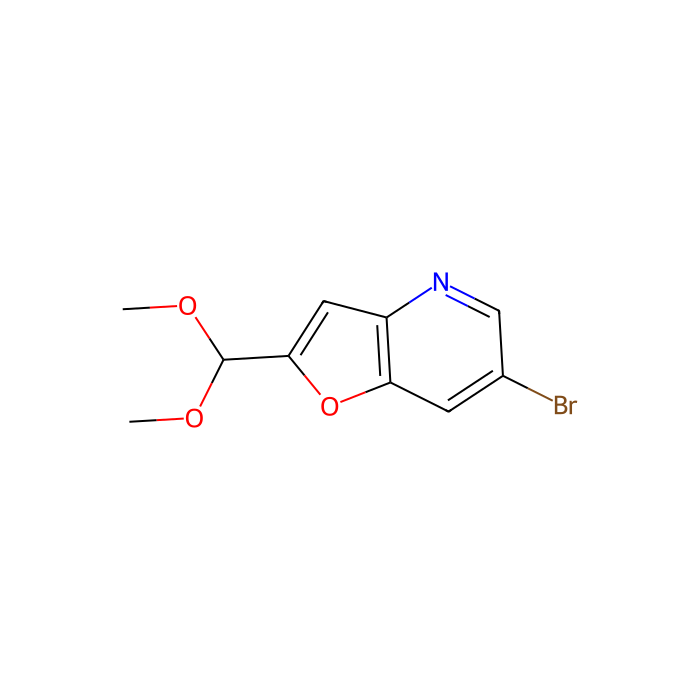 6-溴-2-(二甲氧基甲基)呋喃[3,2-b] 吡啶
